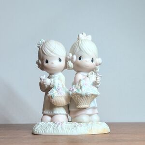 Precious Moments 1985 To My Forever Friend Figure, Repaired With Cracks
